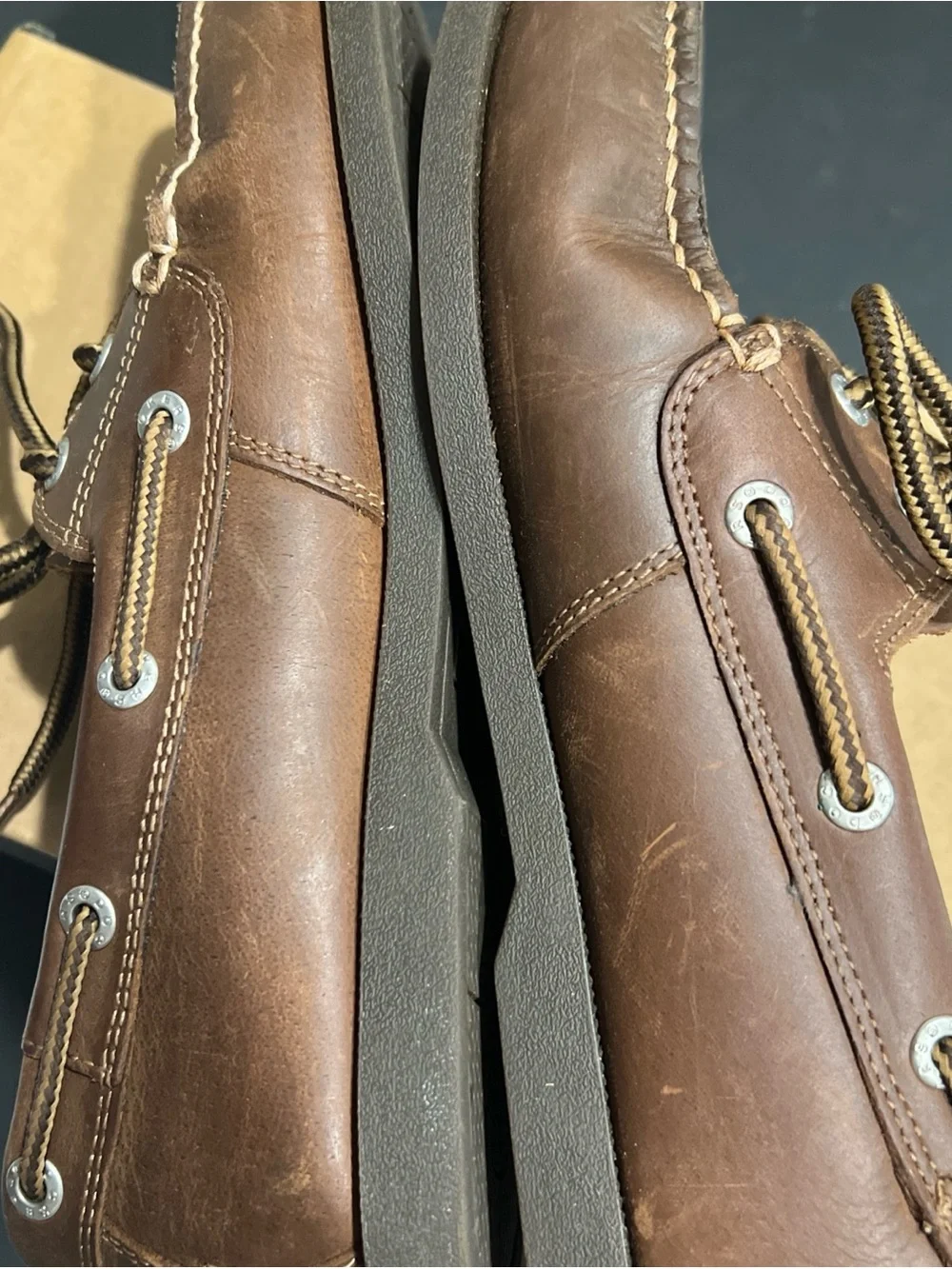 Dockers Brown Leather Boat Shoes - Vargas Style 7M